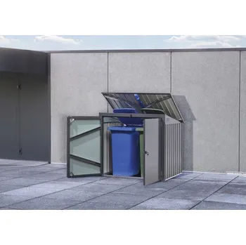 Zahradní úložný box Přístřešek na popelnice II