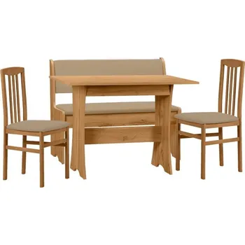 Jídelní set Jídelní Set KARINA - s dlouhým dílem - rovnou lavicí