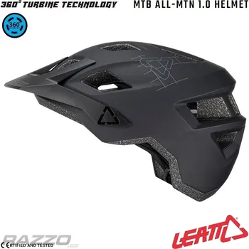 Cyklistická přilba MTB helma LEATT MTB 1.0 AllMtn Helmet V23 Stealth 2025 M