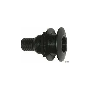 Vodácké vybavení MTM Plastová palubní průchodka skrz trup pro hadici 40-75mm černá Závit: 1/2", Průměr hadice: 15mm