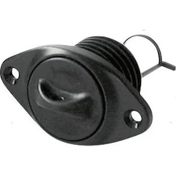 Člun NUTICHE Oválná vypouštěcí zátka z nylonu s bezpečnostním šroubovacím uzávěrem 19 mm barva: černá