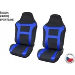 Autopotahy Perfetto EL Škoda Karoq Sportline 2ks - Modrá