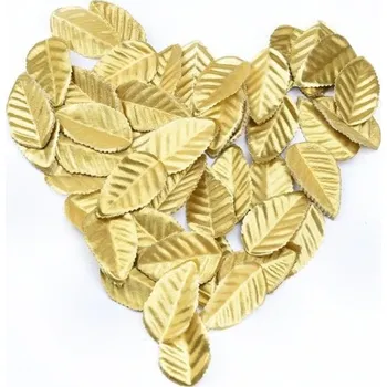 Dekorativní zlaté lístky 100 ks