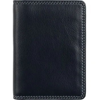 Pouzdro na brýle Tenká kožená peněženka na karty modrá