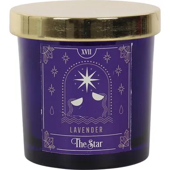 Svíčka The Star levandule s tarotovým designem