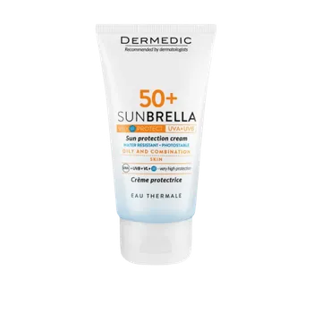 Přípravek na opalování DERMEDIC Sunbrella Krém na opalování SPF 50+ mastná a smíšená pleť 50 ml