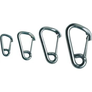 karabina NUTICHE Nerezová karabina AISI 316 s širokým otevřením délka: 60mm