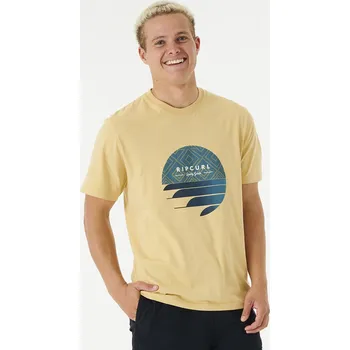 Pánské tričko Pánské Tričko s krátkým rukávem RIP CURL FILL ME UP TEE 03YMTE_9746 – Žlutá S