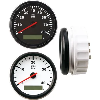 Člun NUTICHE Otáčkoměr GFN s motohodinami 0-8000 RPM barva: (R)černá-(S)bílá, Průměr mm: 85mm