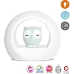 Zazu Sovička LOU šedá - noční světlo se senzorem pláče