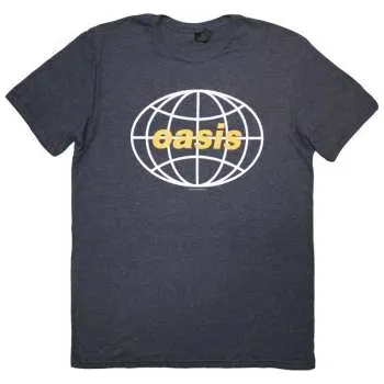 Pánské tričko Merch Oasis: Oasis Unisex T-shirt: Globe Logo (navy Blue) (x-large) XL