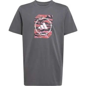 Dětská móda Chlapecké triko adidas CAMO TEE 152 Tmavě šedá, Mix