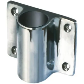 Člun NUTICHE Chromovaný držák plochý na stěny 25mm