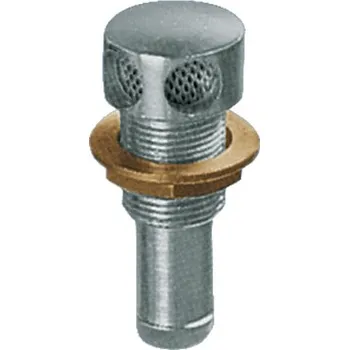 Palivová nádrž NUTICHE Pochromovaný mosazný ventilační otvor nádrže se síťkou rovný 16mm