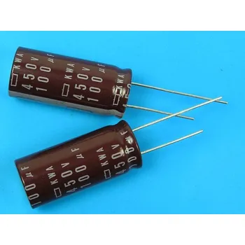 Kondenzátor 100uF/450V - 105°C Nippon KWA kondenzátor elektrolytický