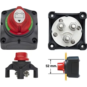Člun NUTICHE Odpojovač baterií pro 2 baterie 1-1/2-2-OFF-200-1000Amp