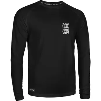 cyklistický dres Rocday pánský dres s dlouhým rukávem Digger, Black - XXL