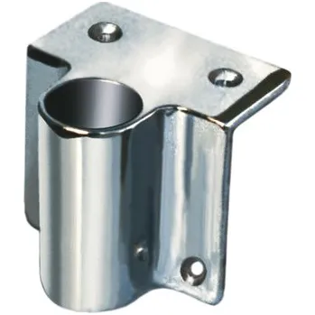 Člun NUTICHE Chromovaný držák úhlový na hrany 25mm