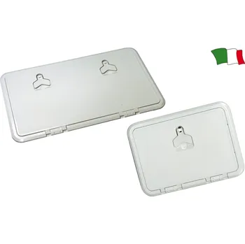 Člun NUTICHE Inspekční dvířka bílá z ABS, s otevíráním 180° 350x600mm Varianta: bez zámku