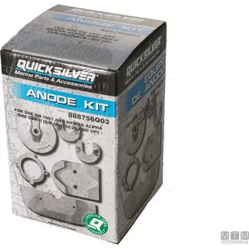 Lodní motor Quicksilver Originální sada anod Mercruiser ALPHA I -GEN II-888756Q03
