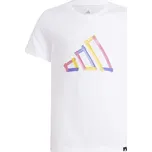 Dětské tričko adidas BIG LOGO TEE 128 Bílá, Mix