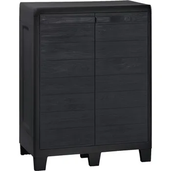 Zahradní úložný box Zahradní skříň Woody 78 x 46 x 101 cm malá antracit