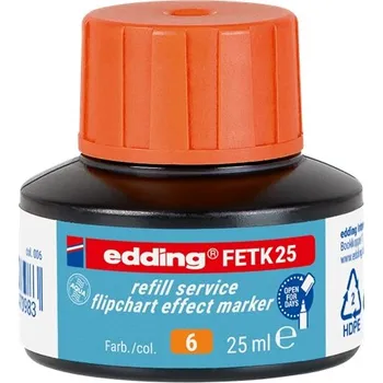 Inkoust EDDING FETK 25 pro flipchart popisovače, oranžový