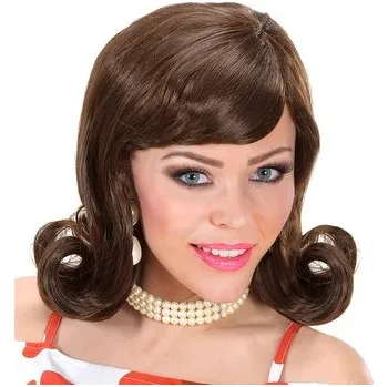 Widmann Paruka dámská hnědá 60s léta