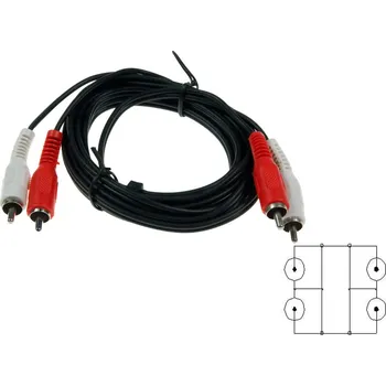 Audio kabel Kabel 2xCINCH / 2xCINCH 2.5m