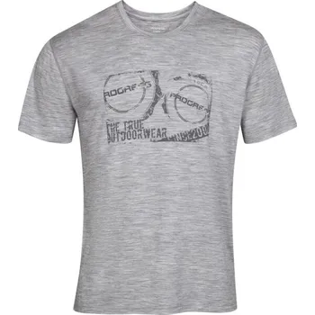 Pánské tričko Pánské merino triko PROGRESS AORAKI L Šedá, Tmavě šedá