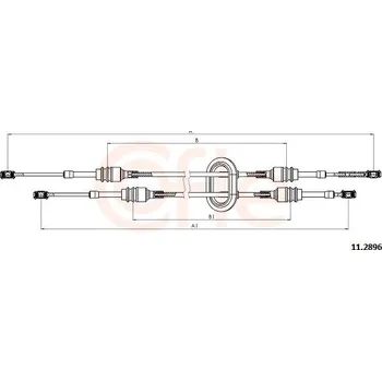 Převodovka Tažné lanko, ruční převodovka COFLE 92.11.2896