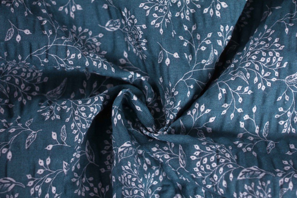 JERRY FABRICS Metráž JASMÍN MODRÝ