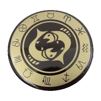 Obraz Ryby - Znamení Zvěrokruhu Magnet Prům. 6 cm Kov Smalt DÁREK