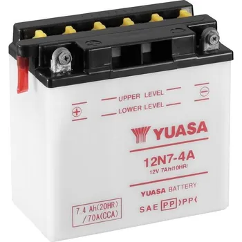 Motobaterie Konvenční 12V akumulátor vč. kyseliny YUASA 12N7-4A 101829