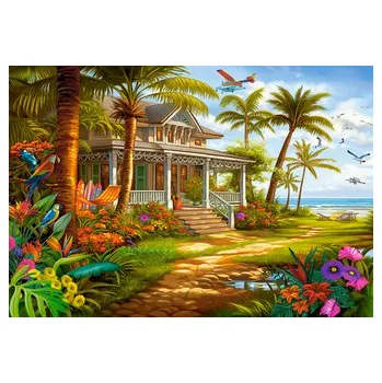 Puzzle Puzzle Castorland 1500 dílků - Dům pod palmami