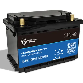 Trakční baterie ULTIMATRON FRANCE Ultimatron 12,8V 100Ah LiFePO4 pod sedadlo-ULS-12-100-LN3