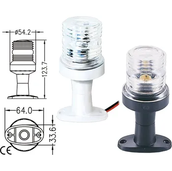 Loď NUTICHE Kotevní bílé 33 LED navigační světlo 360° na podstavci barva: bílá