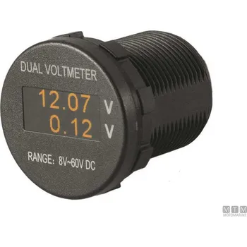 MTM Voltmetr dvojitý OLED 8-60V