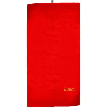 Ručník Ručník se jménem QUALITY 400 g/m2 - Červená