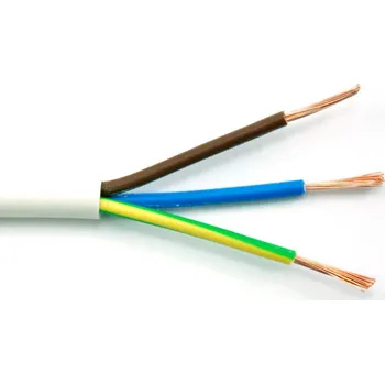 elektrický kabel Kabel trojlinka bílá CYLY 3G0,5 B H03VV-F 3x0,5 Prysmian