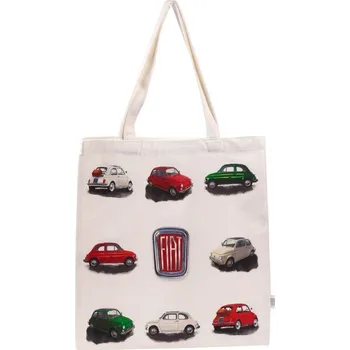 Nákupní taška Látková taška Fiat 500 - Stylová taška s ikonickým italským motivem