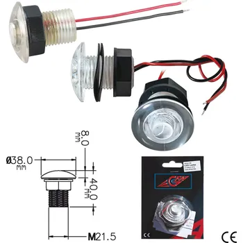 NUTICHE Vodotěsné LED světlo 0,20W 12V barva: bílá