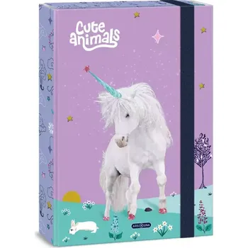 desky na sešit Ars Una Box na sešity Cute Animals jednorožec A4