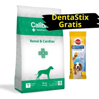 Krmivo pro psa Calibra Veterinary Diets Dog Renal Cardiac 12kg + Dentastix gratis