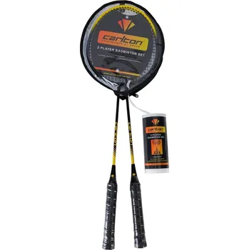 Badmintonový košíček Carlton 2 Player Badminton Set Black/Yellow One Size