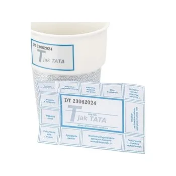 KUBEK STOŻEK NBC 400 ML Z KARTKĄ DEK. T JAK TATA COLOR BOX