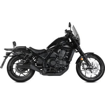 Výfuk pro motocykl Koncovka výfuku MIVV HR-1 H.092.LH1BC Černý s uhlíkovou koncovkou H.092.LH1BC