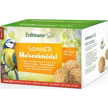 Krmivo pro ptáka Erdtmann's Letní lojové koule bez síťky v krabici 100 ks