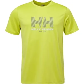Pánské oblečení Pánské triko Helly Hansen HH TECH GRAPHIC UPF 50+ T-SHIRT 2.0 M Žlutá, Černá