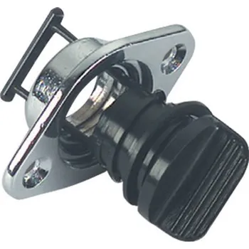 Člun NUTICHE Chromovaná mosazná vypouštěcí zátka se šroubením